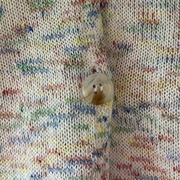 Code x Mode Minimalist Preppy Knit Space Dye cropped Layered Cardigan size S - Picture 8 of 12